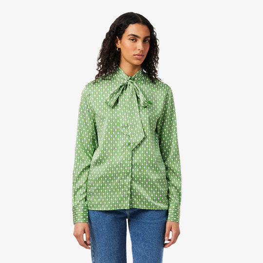 Regular Fit Removable Tie Collar Shirt - CF2626