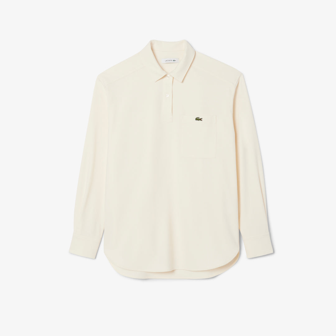 Oversized Polo Style Flannel Shirt - CF5440
