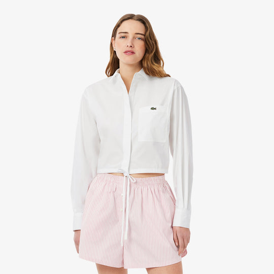 Oversized Adjustable Poplin Shirt-CF9844