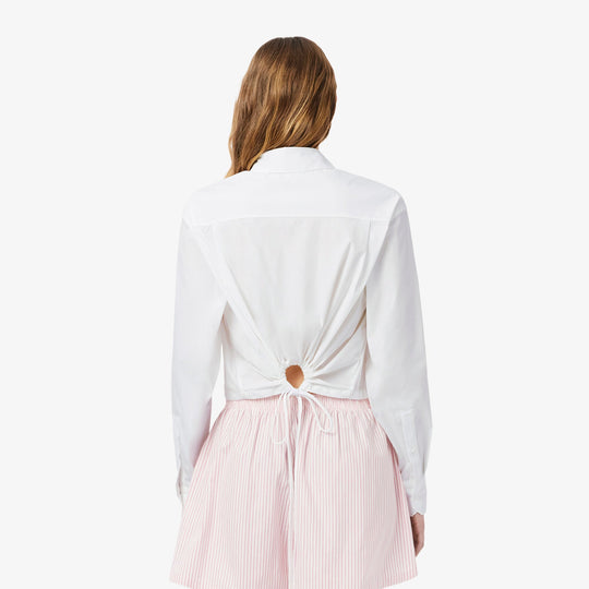 Oversized Adjustable Poplin Shirt-CF9844