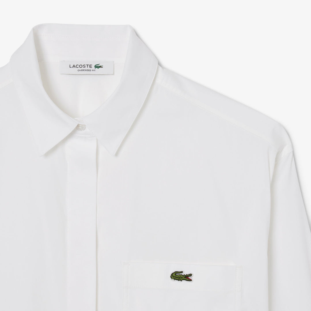 Oversized Adjustable Poplin Shirt-CF9844