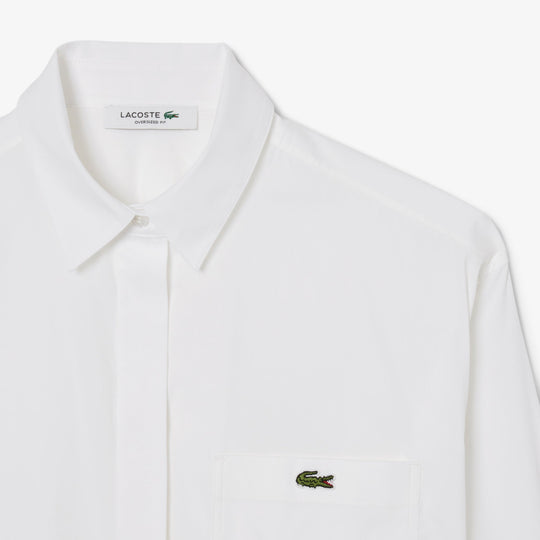 Oversized Adjustable Poplin Shirt-CF9844