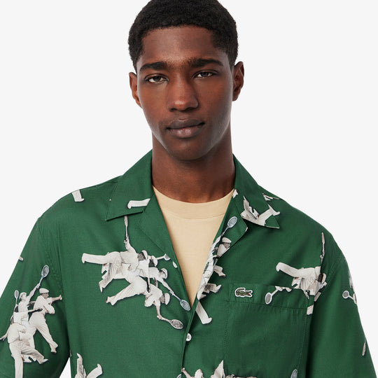 Relaxed Fit René Lacoste Print Shirt - CH0113