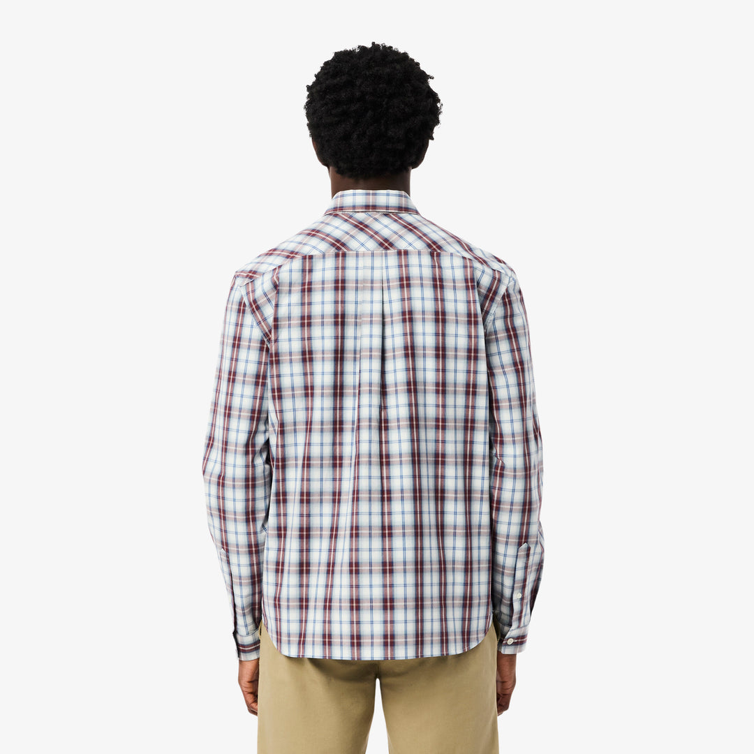 Regular Fit Poplin Plaid Shirt - CH5085