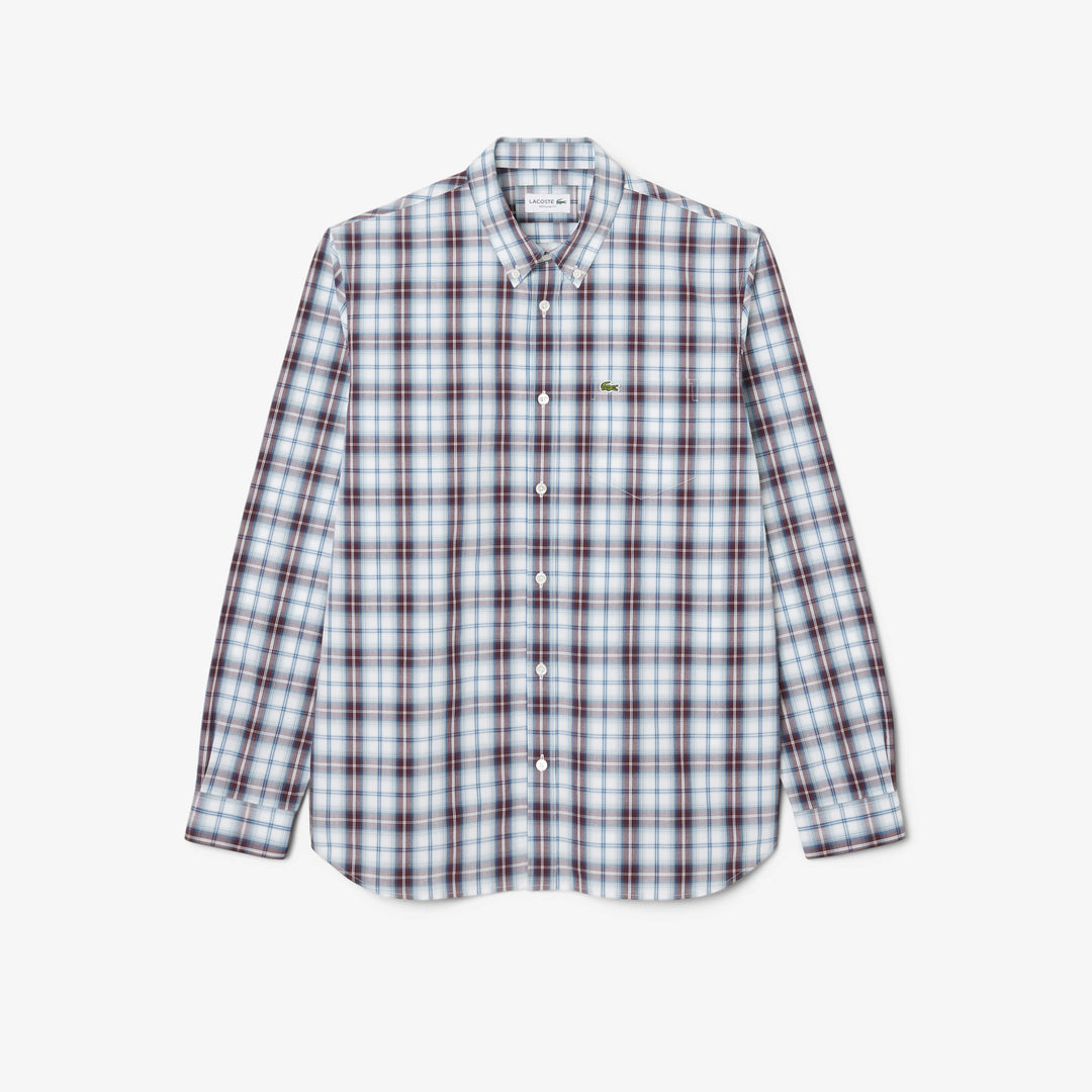 Regular Fit Poplin Plaid Shirt - CH5085