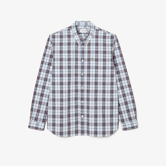 Regular Fit Poplin Plaid Shirt - CH5085