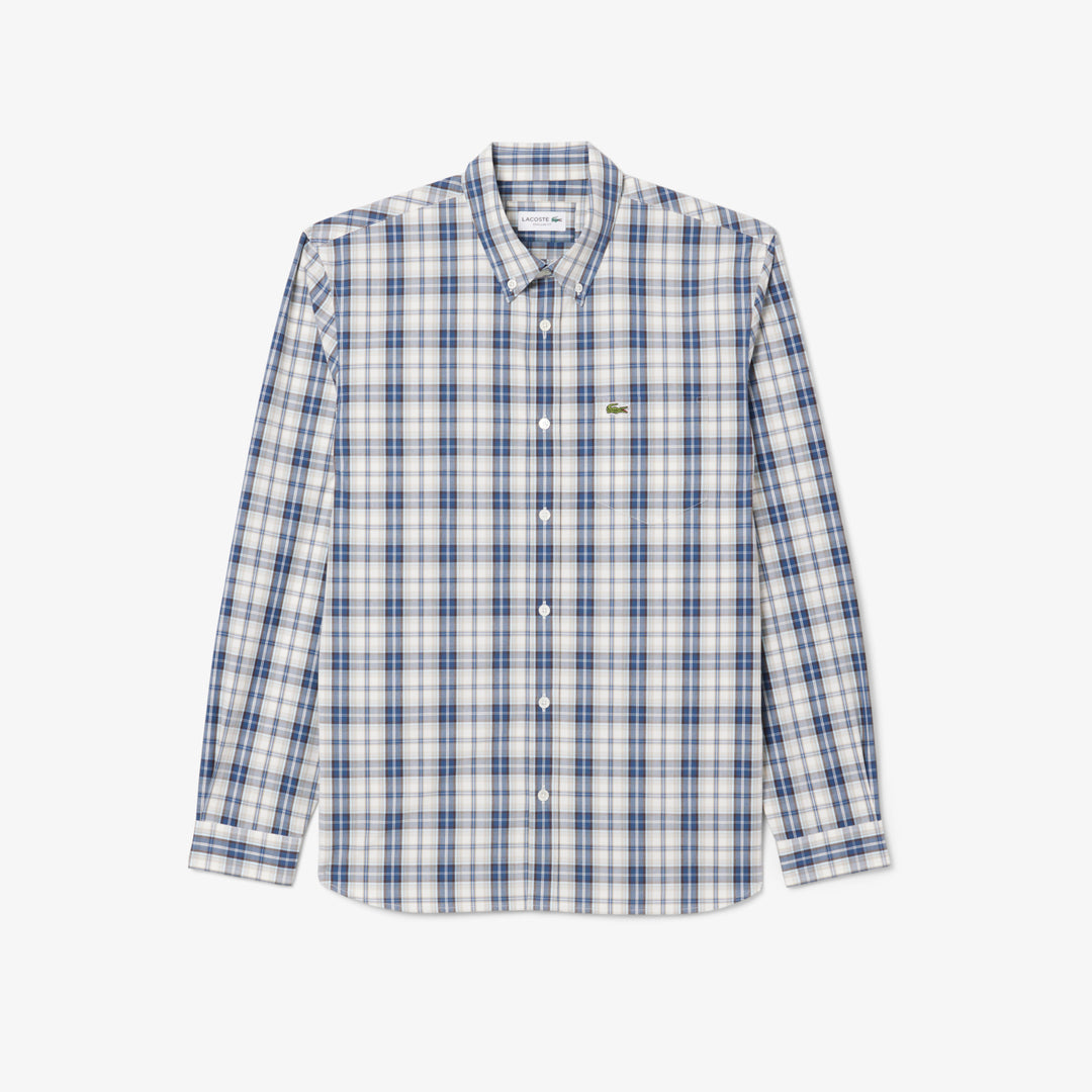 Regular Fit Poplin Plaid Shirt - CH5085