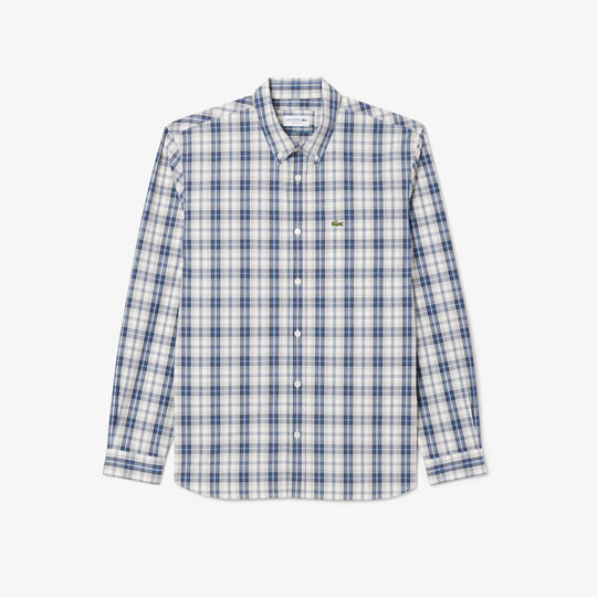 Regular Fit Poplin Plaid Shirt - CH5085