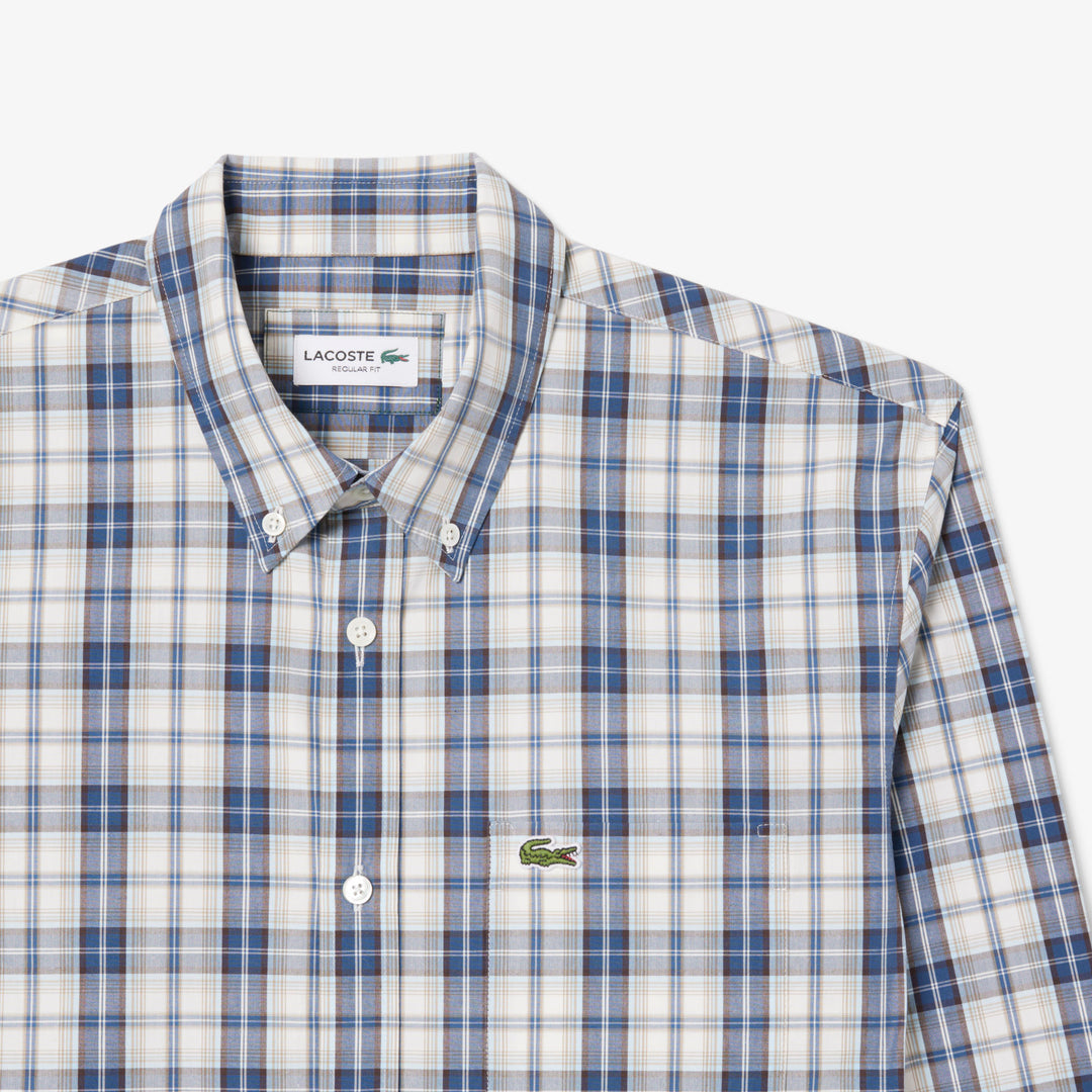 Regular Fit Poplin Plaid Shirt - CH5085