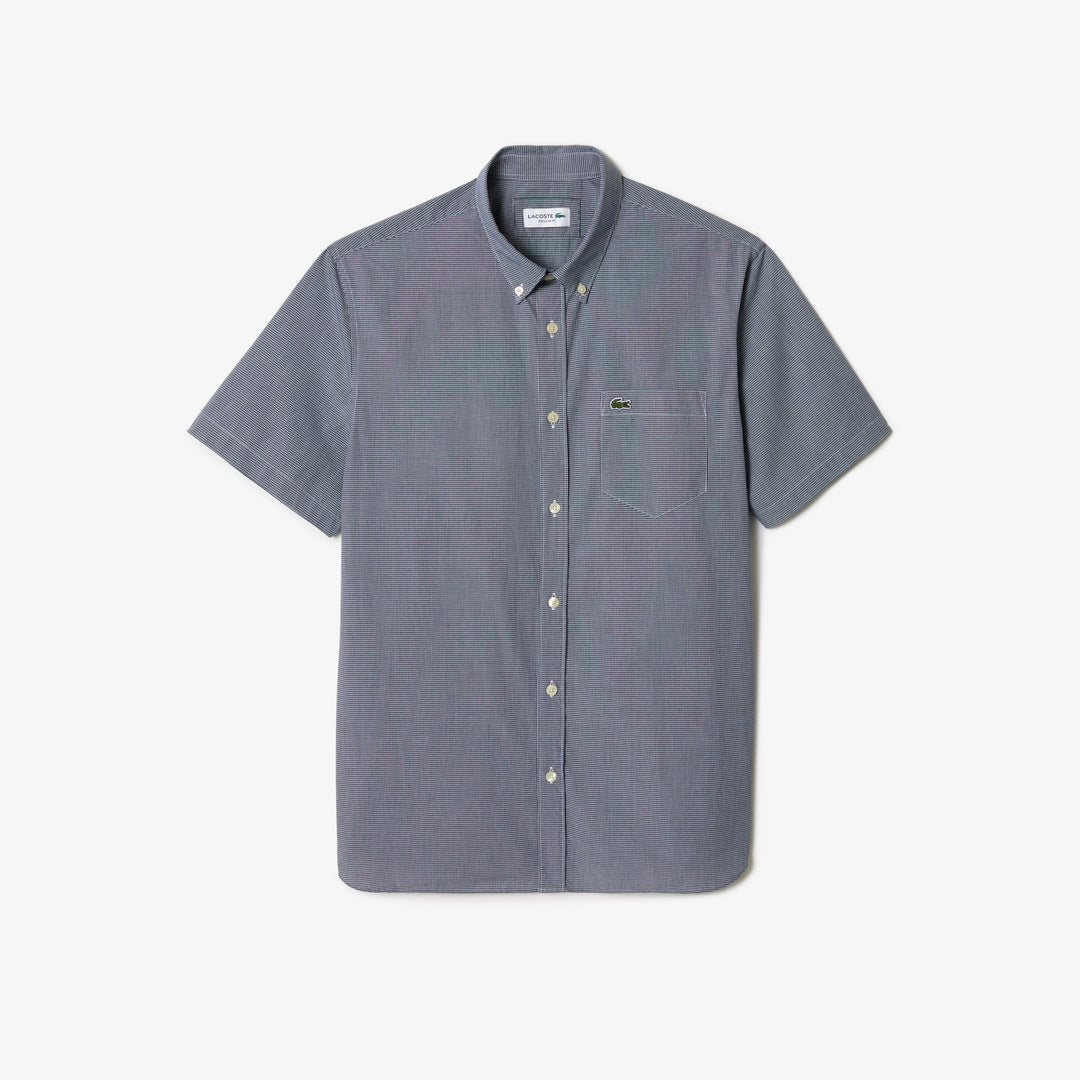 Short Sleeved Regular Fit Gingham Shirt - CH5622