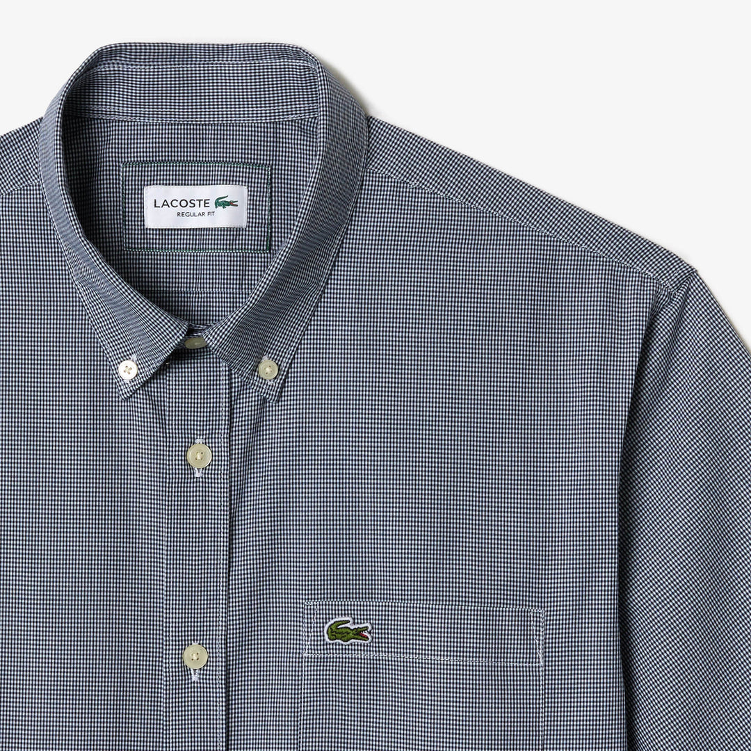 Short Sleeved Regular Fit Gingham Shirt - CH5622