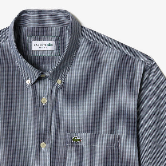 Short Sleeved Regular Fit Gingham Shirt - CH5622