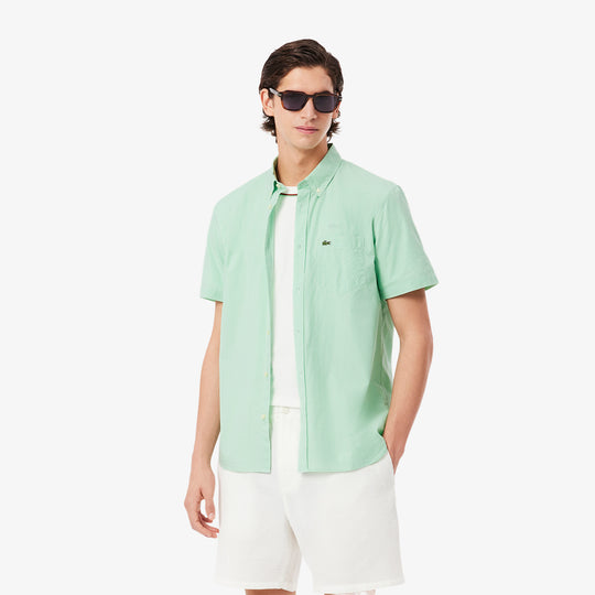 Short Sleeved Regular Fit Gingham Shirt - CH5622