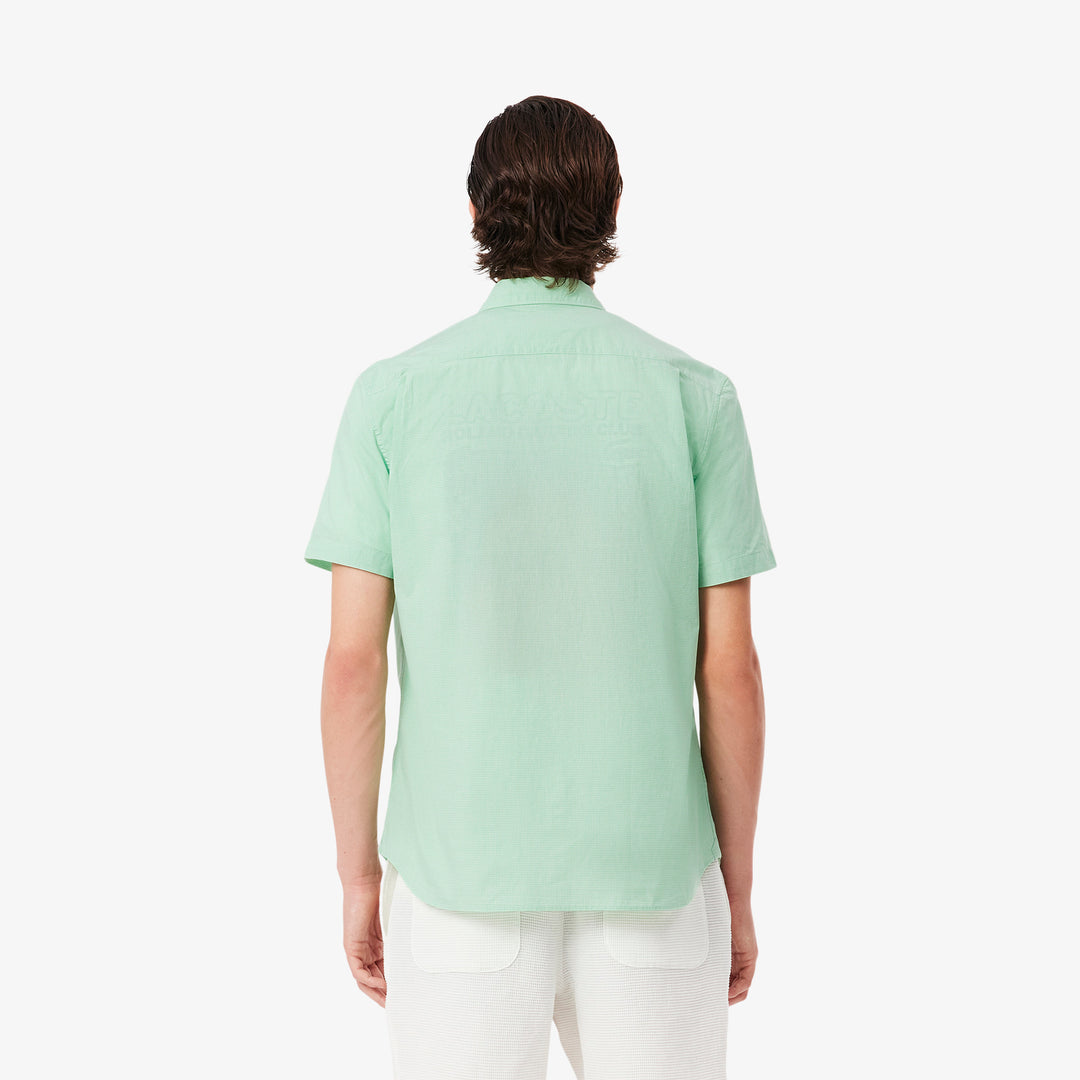 Short Sleeved Regular Fit Gingham Shirt - CH5622