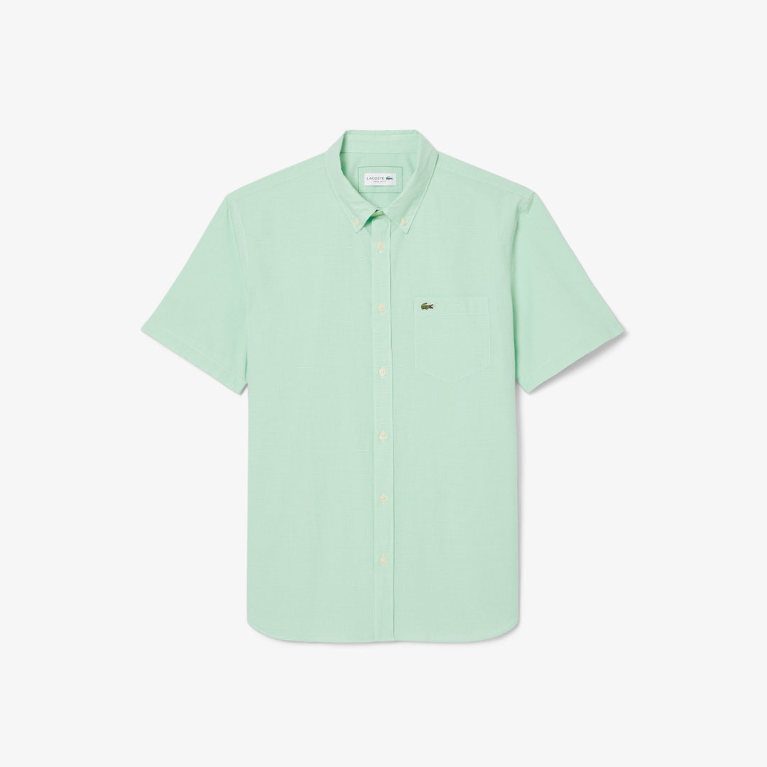 Short Sleeved Regular Fit Gingham Shirt - CH5622