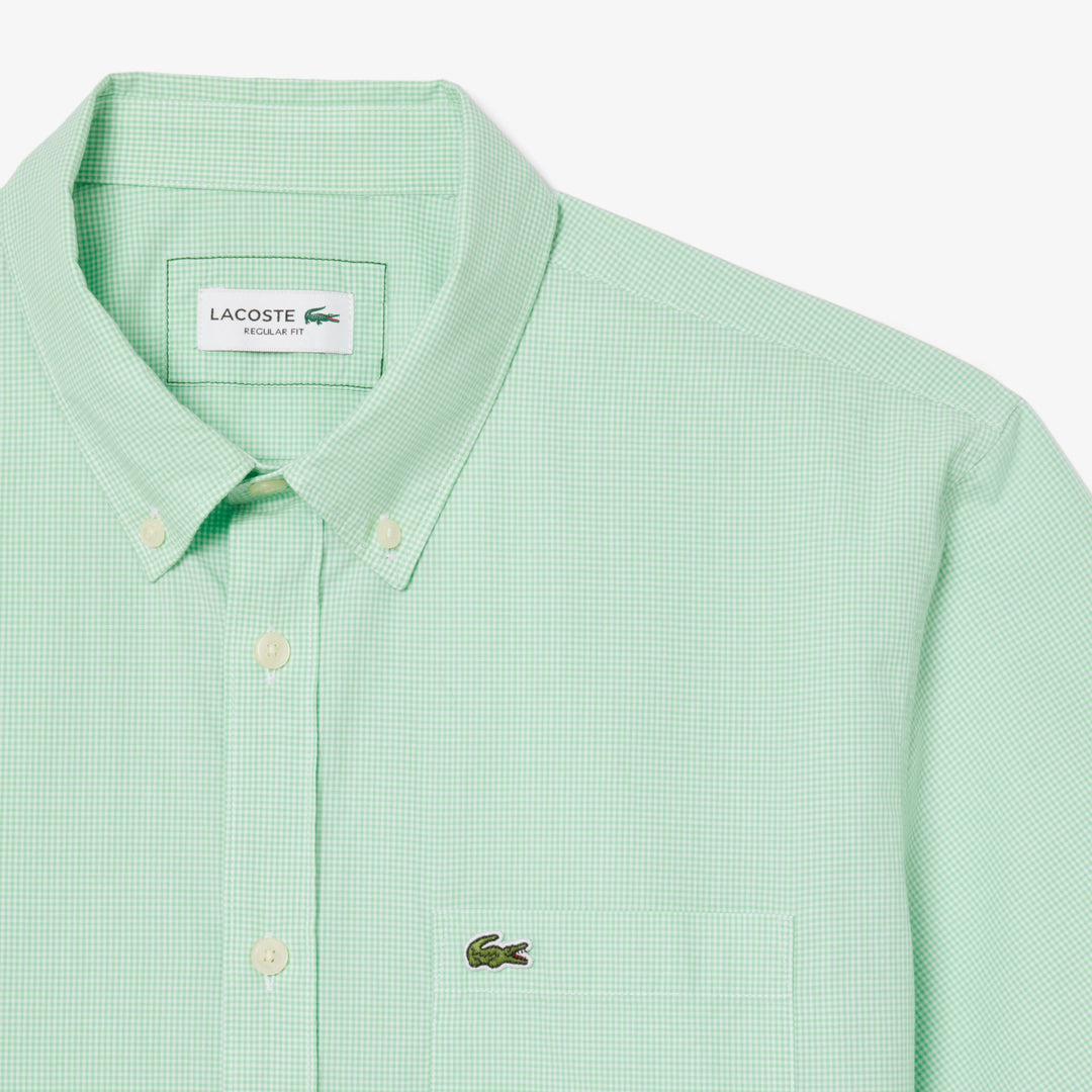 Short Sleeved Regular Fit Gingham Shirt - CH5622