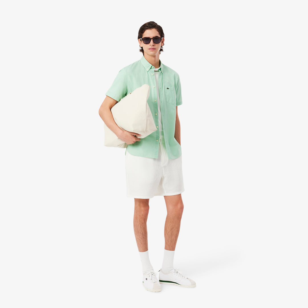 Short Sleeved Regular Fit Gingham Shirt - CH5622
