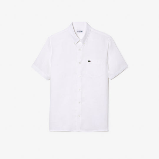 Men’s Lacoste Short Sleeve Linen Shirt - CH5699