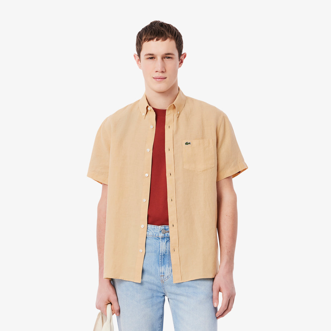 Short Sleeved Linen Shirt - CH5699