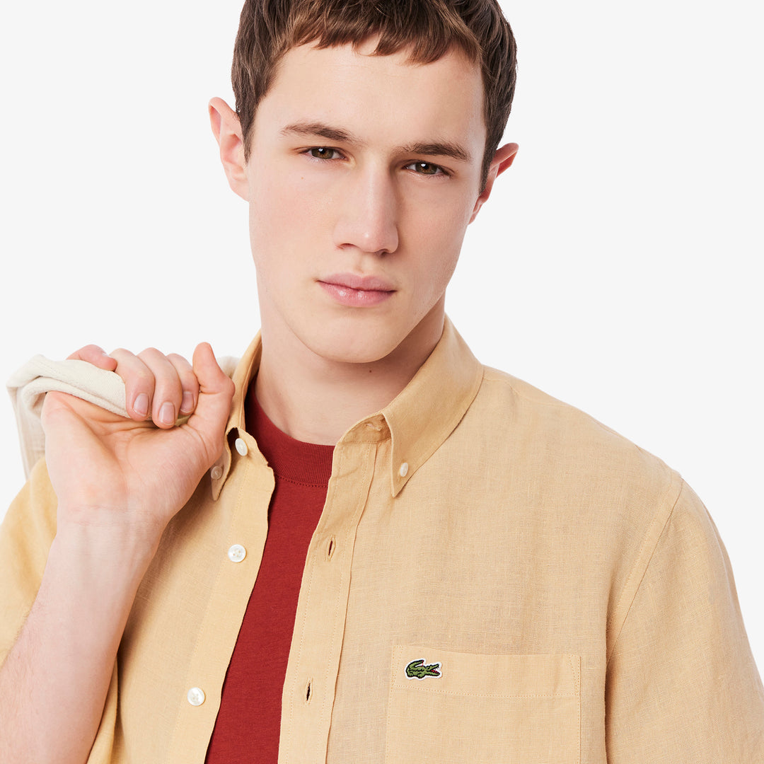 Short Sleeved Linen Shirt - CH5699