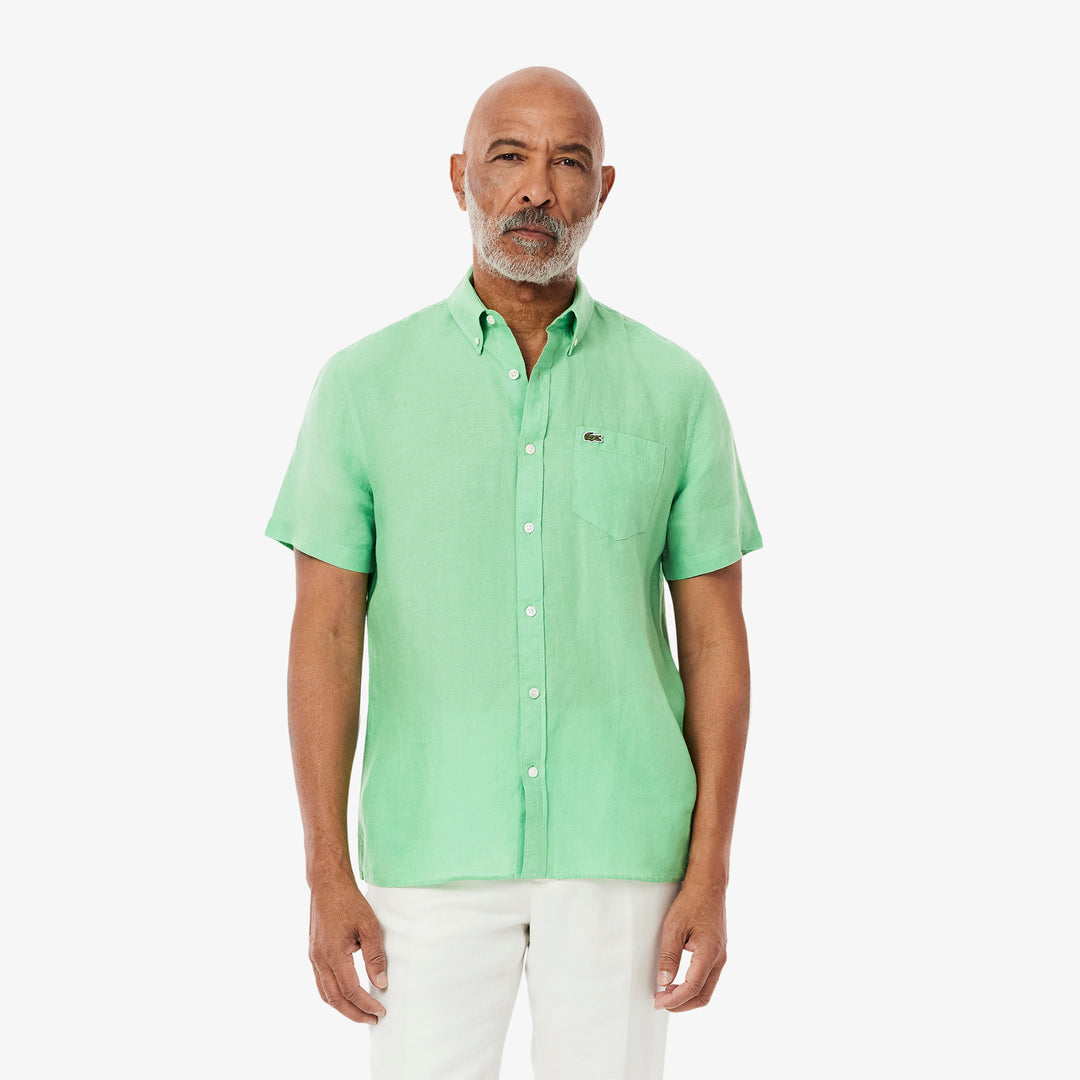 Short Sleeved Linen Shirt - CH5699