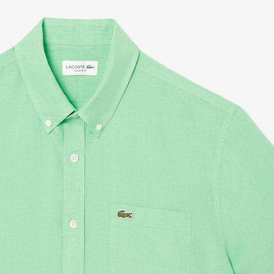 Short Sleeved Linen Shirt - CH5699