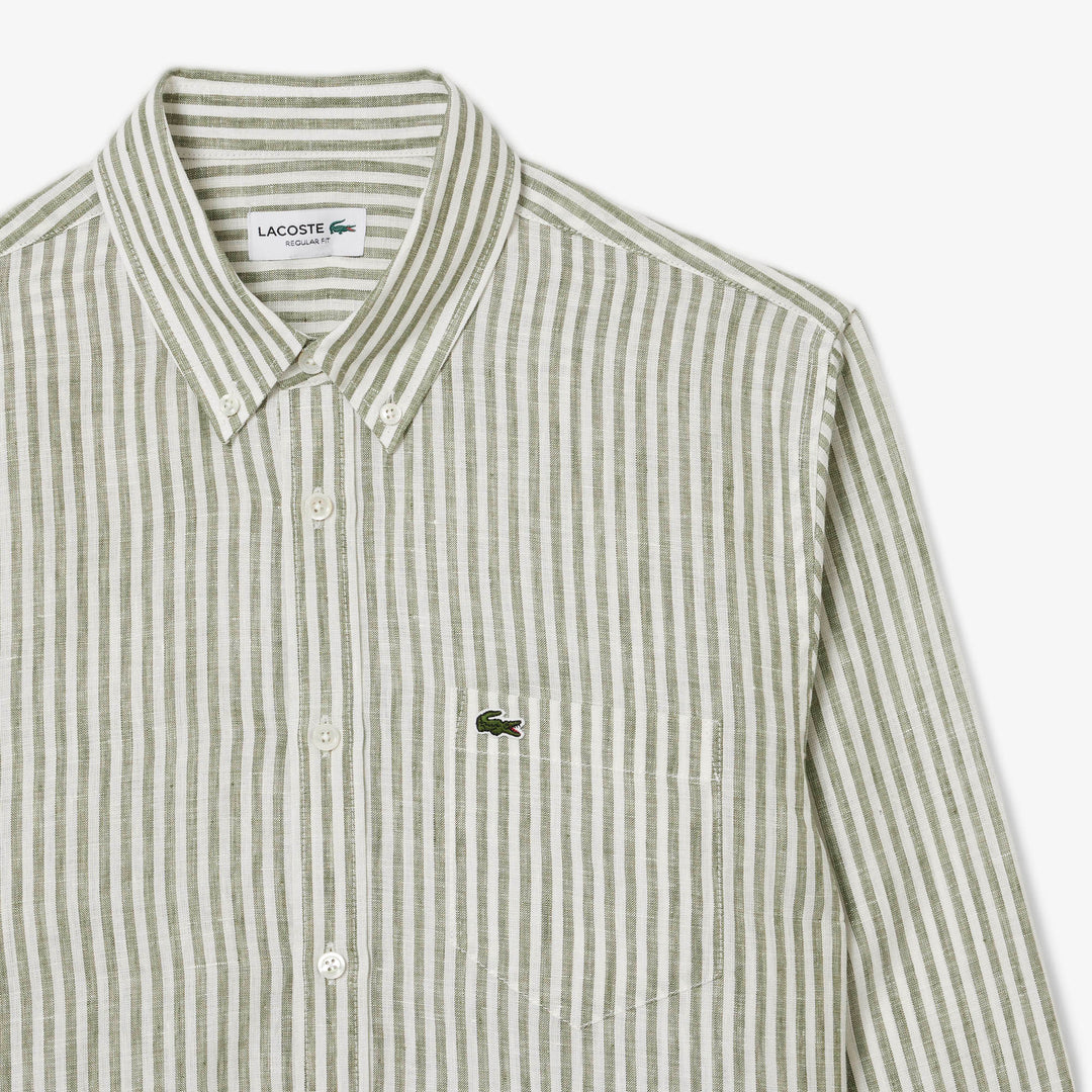 Regular Fit Striped Linen Shirt - CH6985
