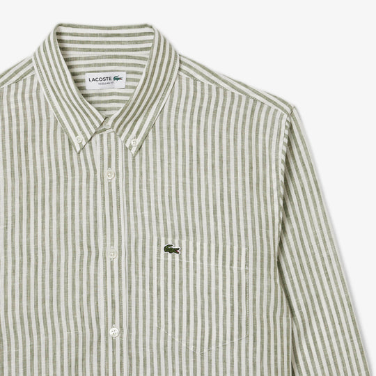 Regular Fit Striped Linen Shirt - CH6985