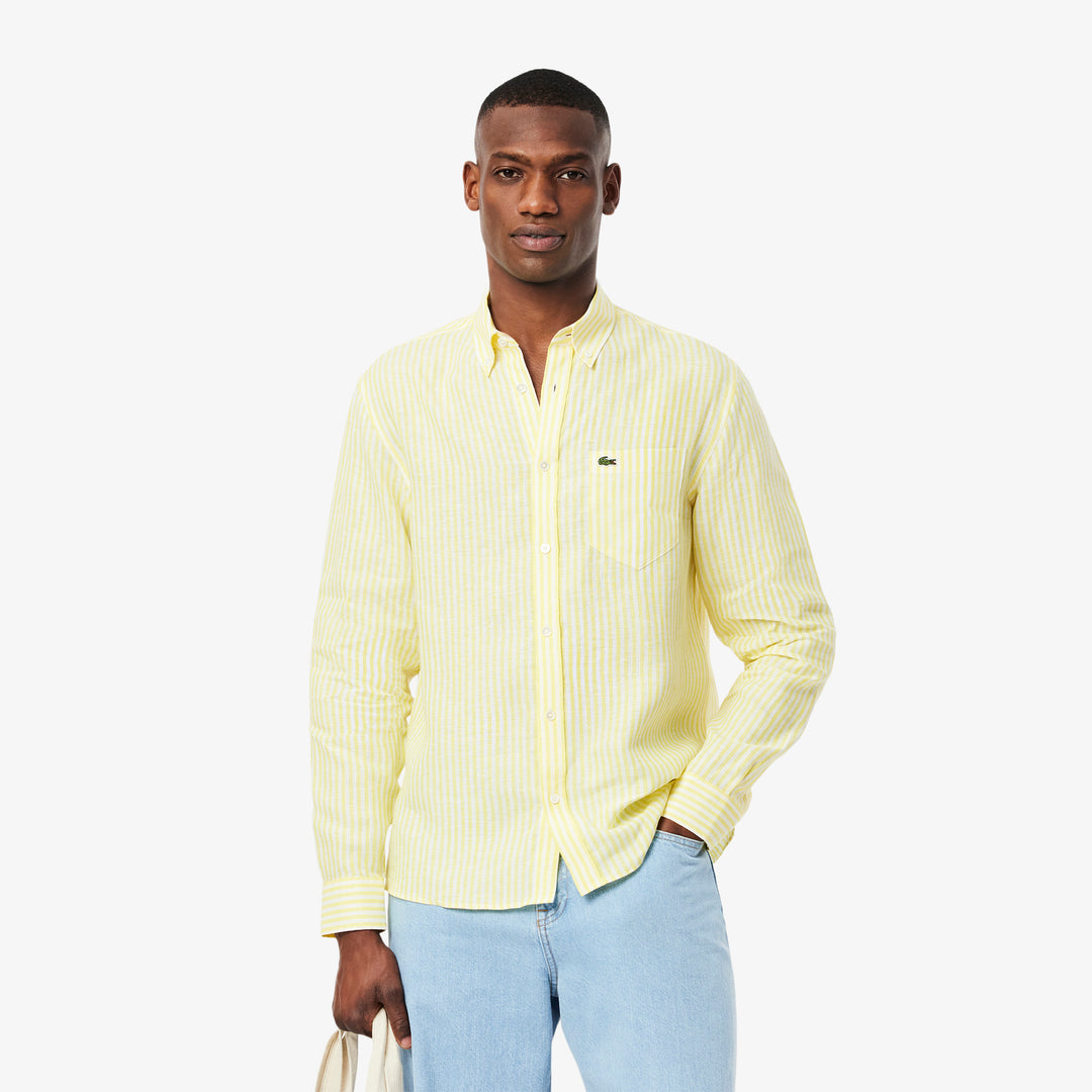 Regular Fit Striped Linen Shirt - CH6985