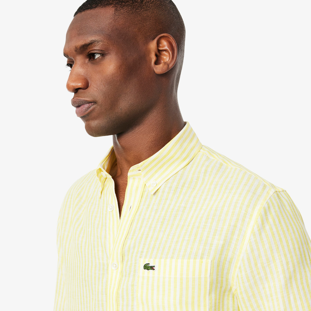 Regular Fit Striped Linen Shirt - CH6985