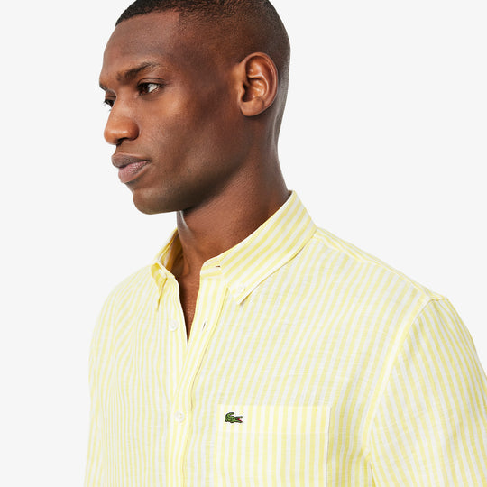 Regular Fit Striped Linen Shirt - CH6985