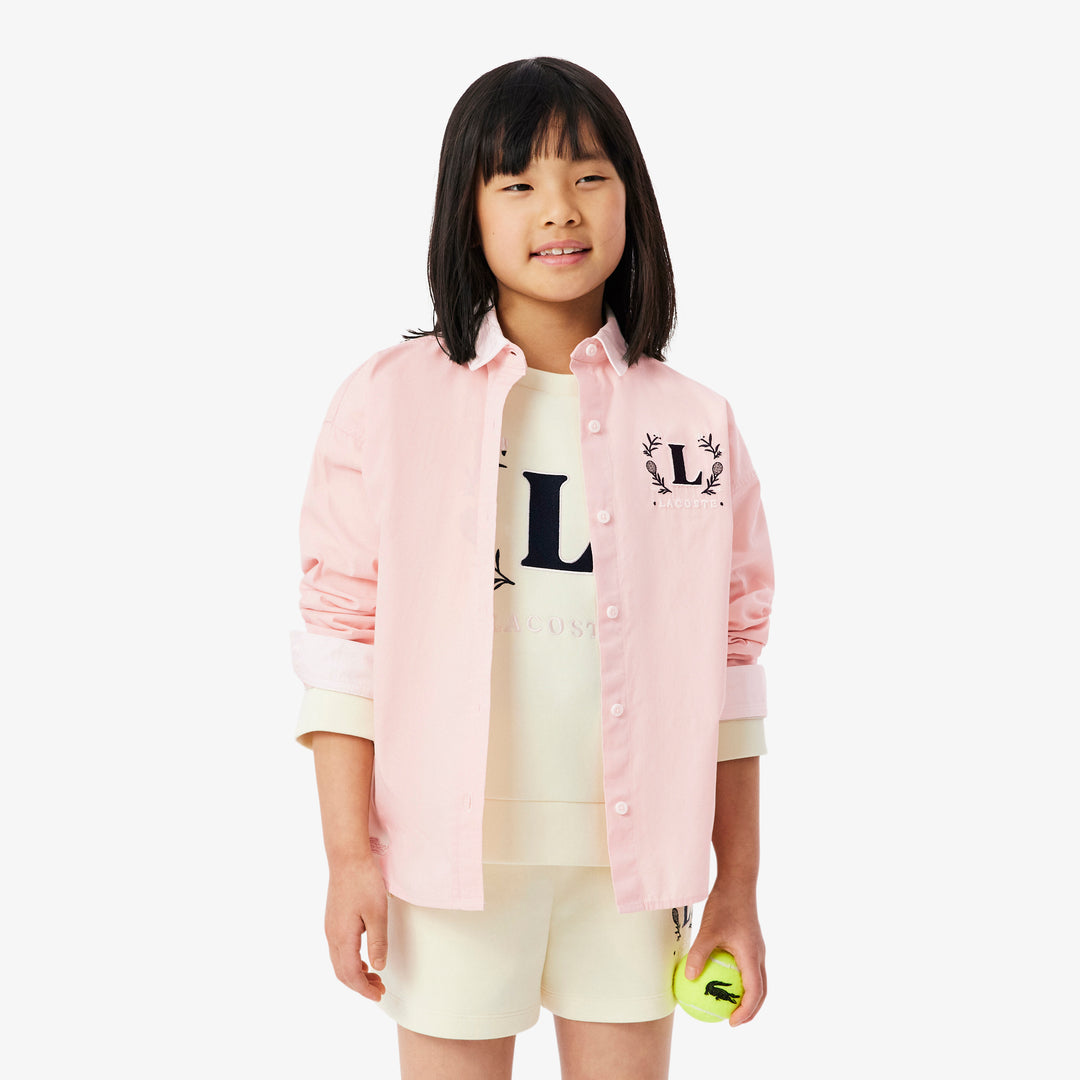 Embroidered Badge Poplin Shirt - CJ6589