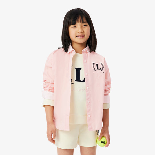 Embroidered Badge Poplin Shirt - CJ6589