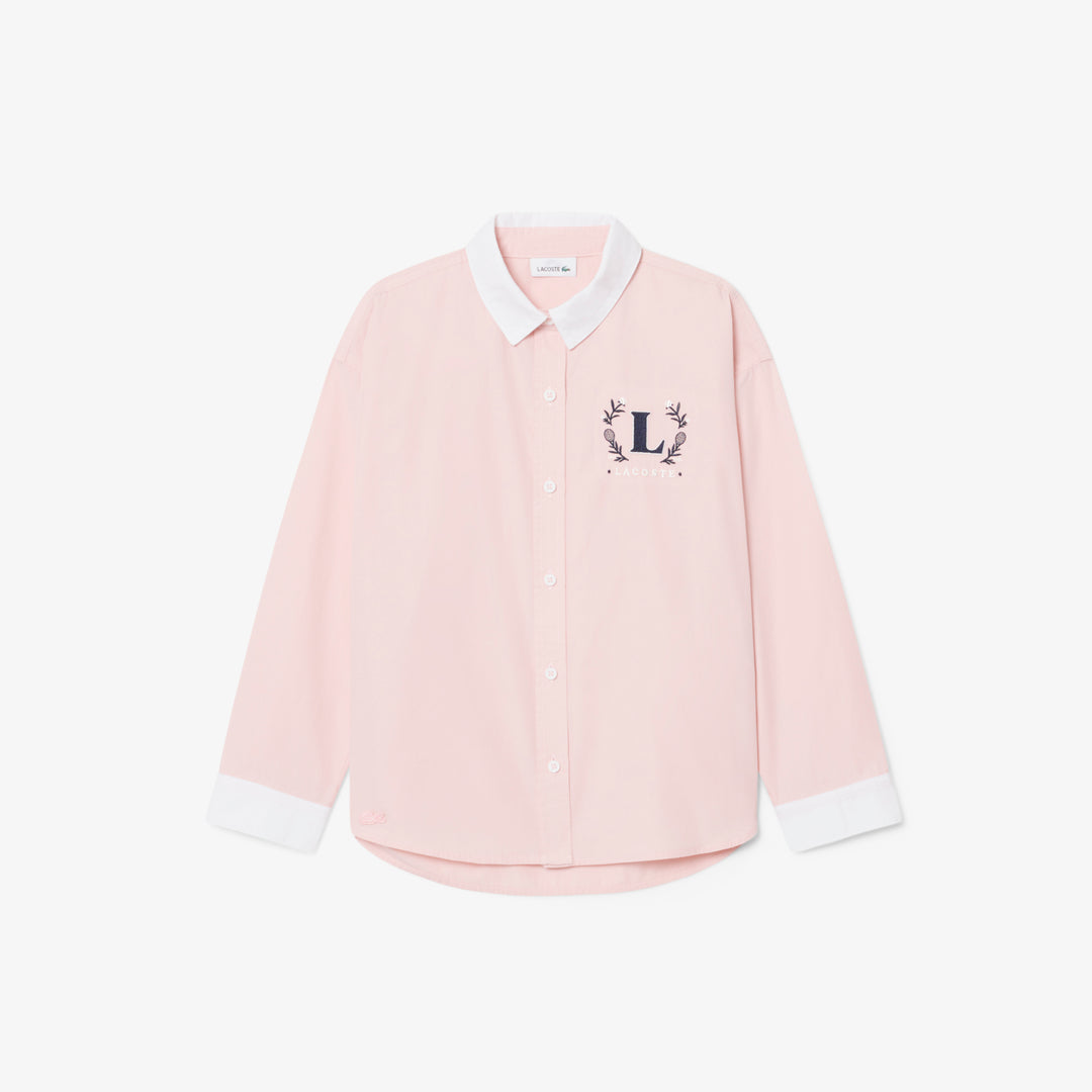 Embroidered Badge Poplin Shirt - CJ6589