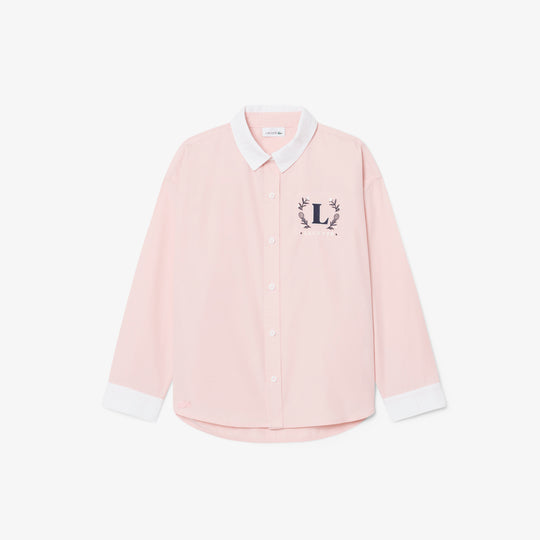 Embroidered Badge Poplin Shirt - CJ6589
