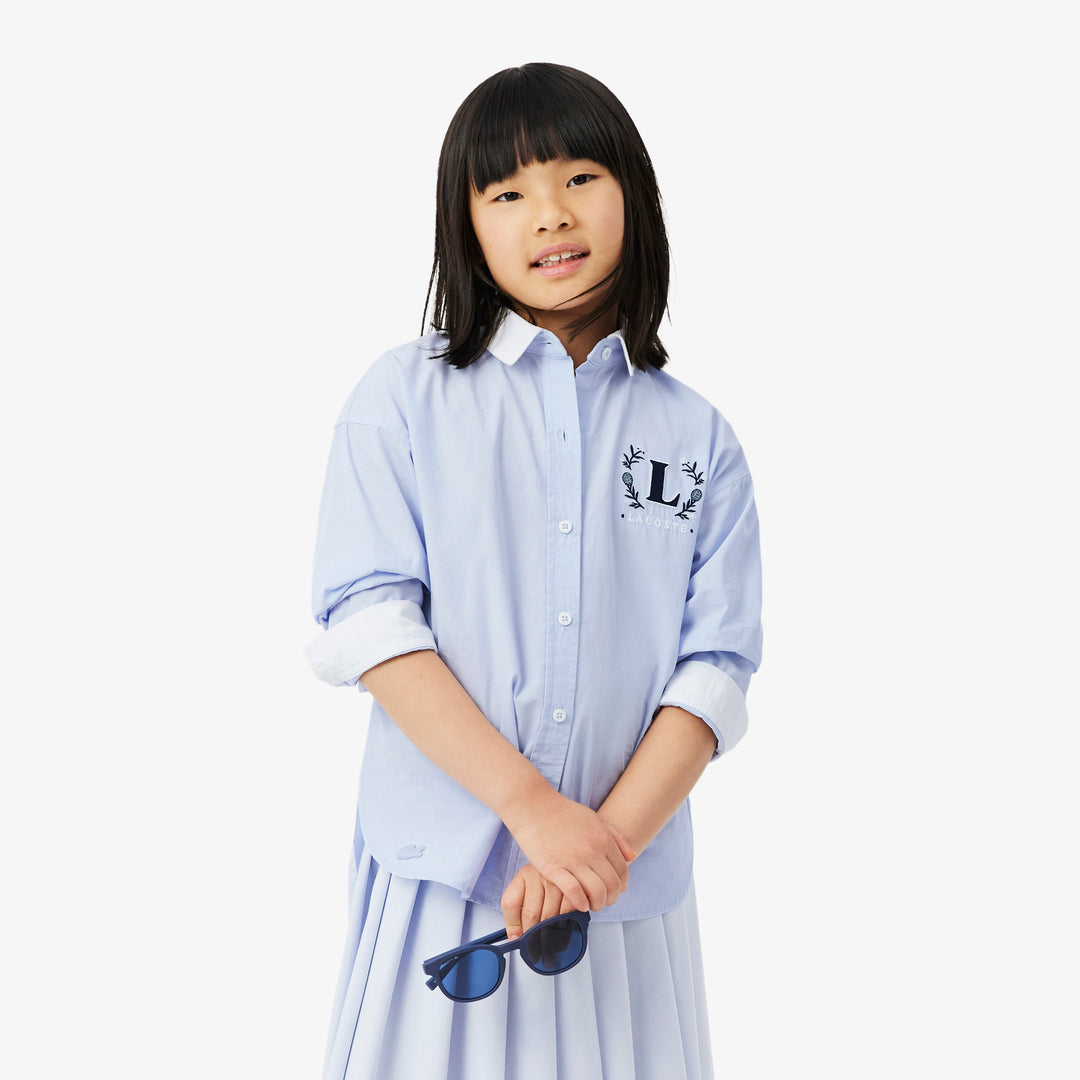 Embroidered Badge Poplin Shirt - CJ6589