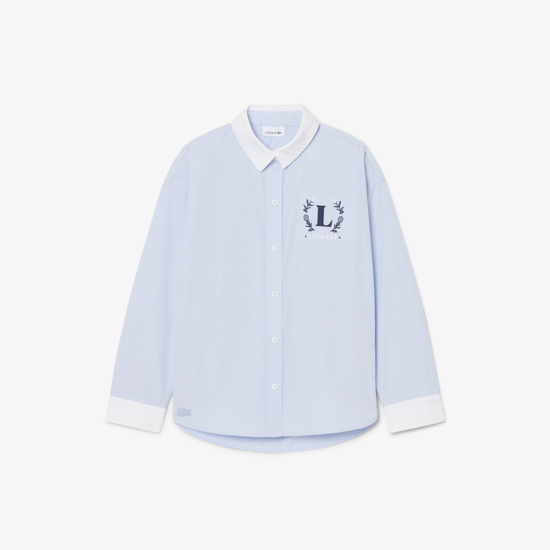 Embroidered Badge Poplin Shirt - CJ6589
