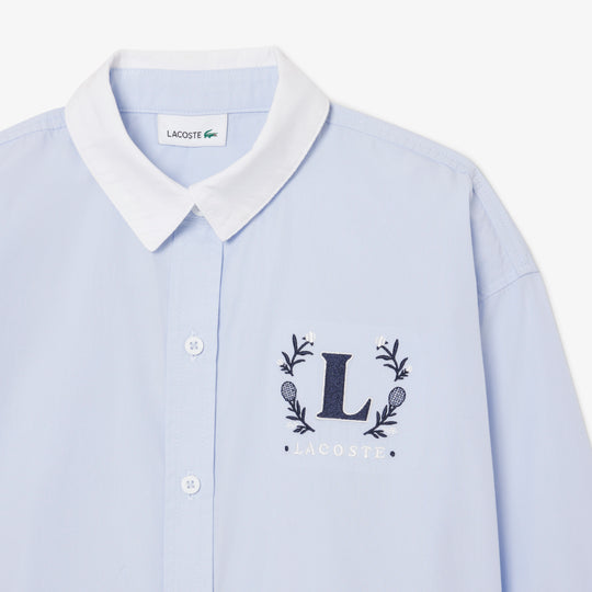 Embroidered Badge Poplin Shirt - CJ6589