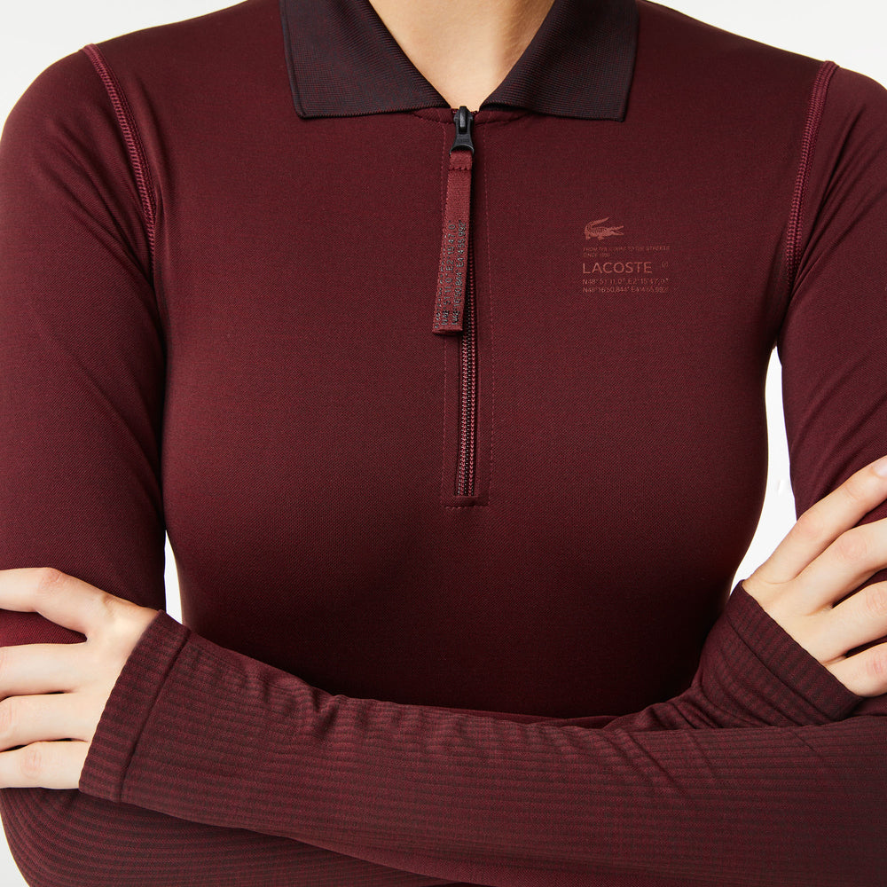 Women's Lacoste Zip Collar Bodysuit