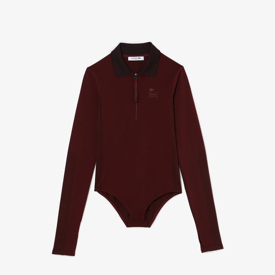 Women's Lacoste Zip Collar Bodysuit