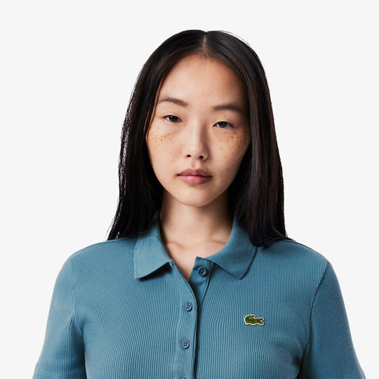 L.12.D Slim Fit Ribbed Cotton Polo Shirt - DF5377