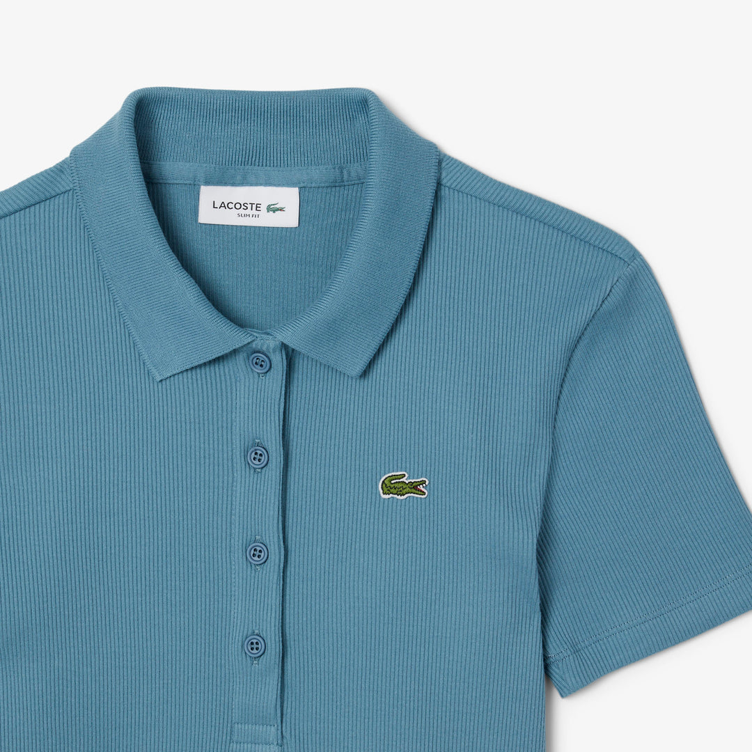 L.12.D Slim Fit Ribbed Cotton Polo Shirt - DF5377