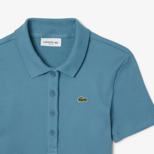 L.12.D Slim Fit Ribbed Cotton Polo Shirt - DF5377