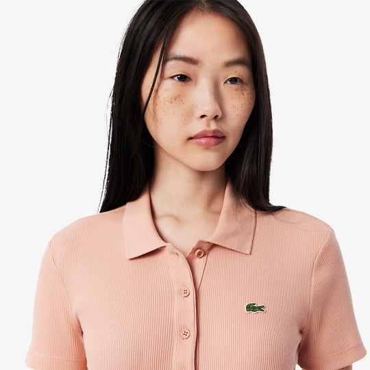 Slim Fit L.12.D Ribbed Cotton Polo Shirt-DF5377