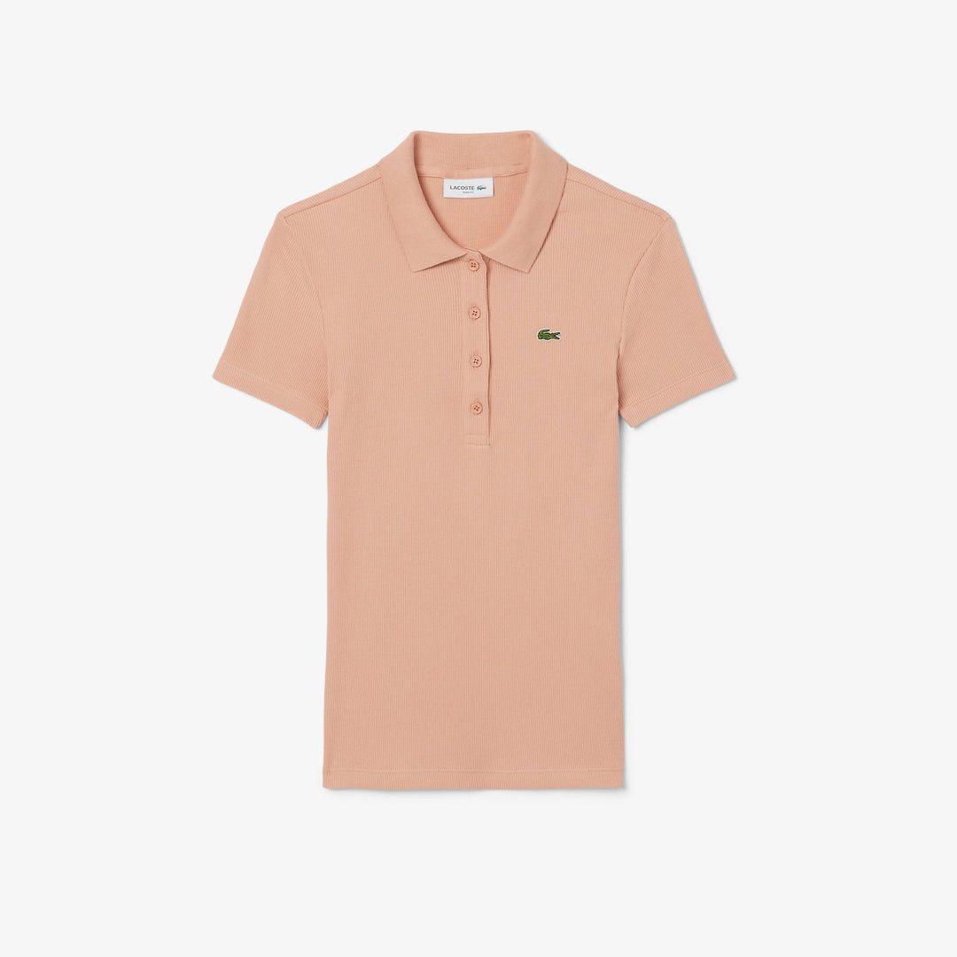 Slim Fit L.12.D Ribbed Cotton Polo Shirt-DF5377