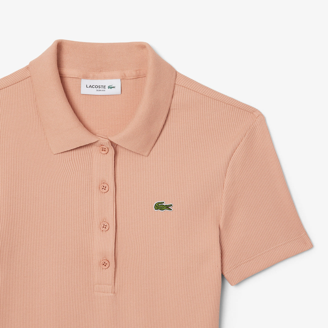 L.12.D Slim Fit Ribbed Cotton Polo Shirt - DF5377
