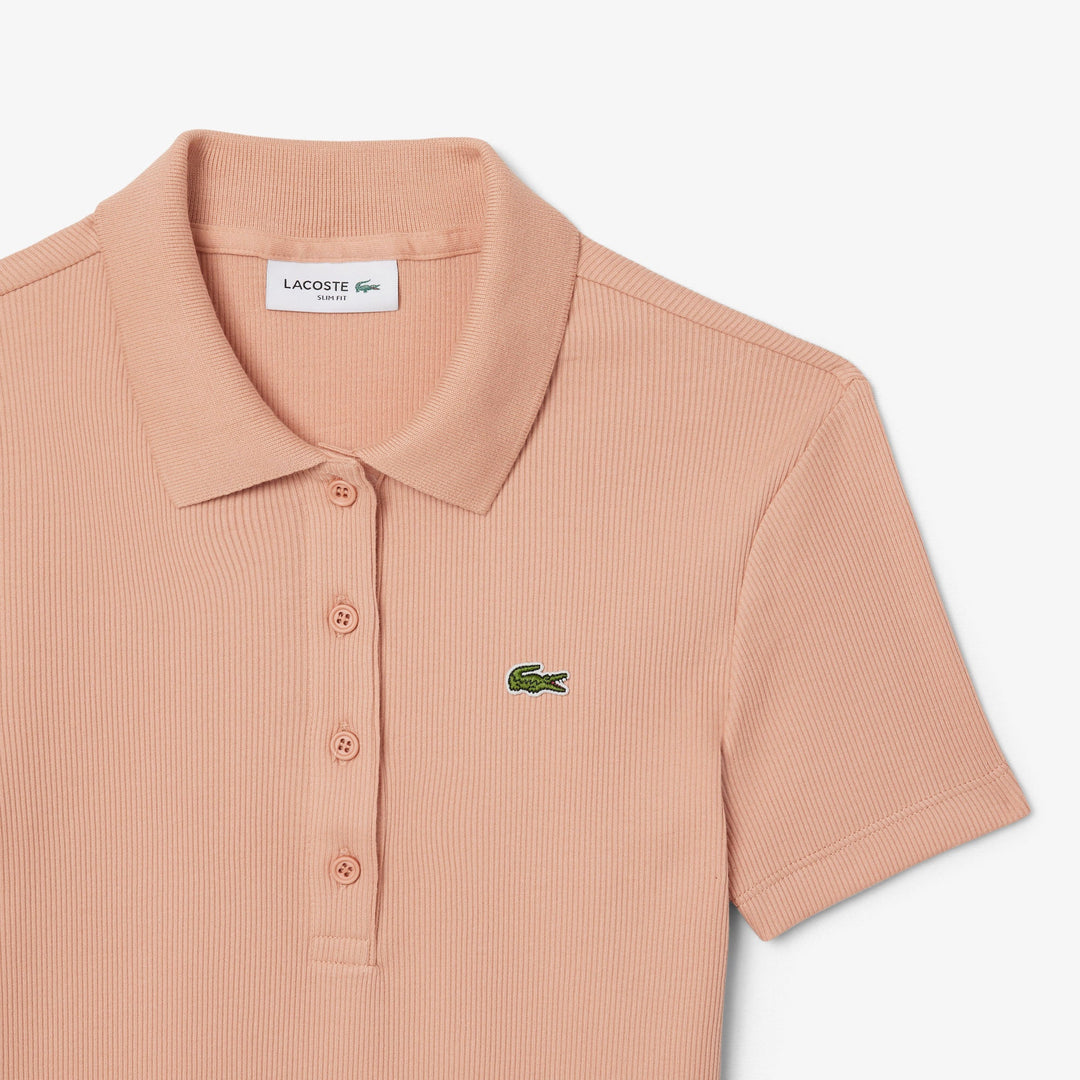 Slim Fit L.12.D Ribbed Cotton Polo Shirt-DF5377