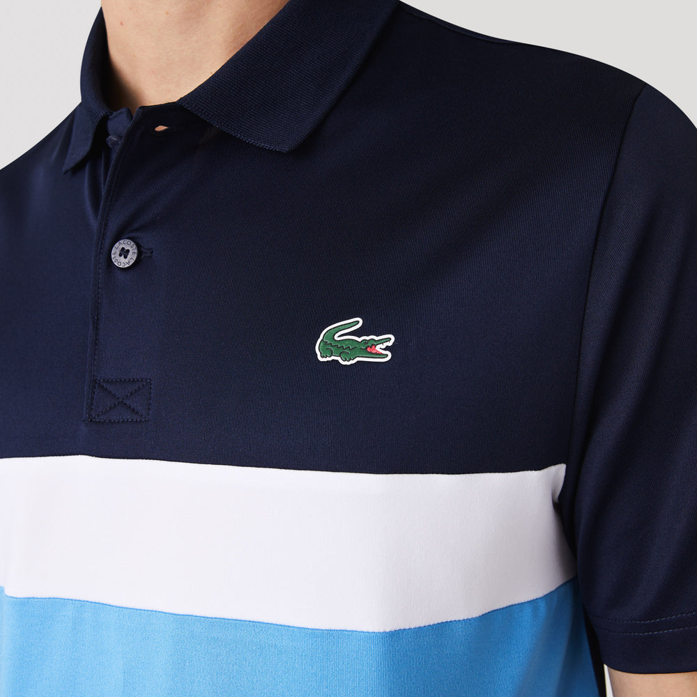 Men's Lacoste SPORT Tricolour Stripe Golf Polo