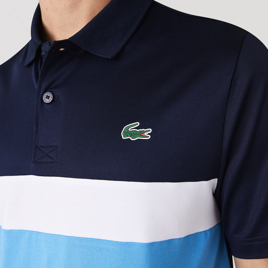 Men's Lacoste SPORT Tricolour Stripe Golf Polo