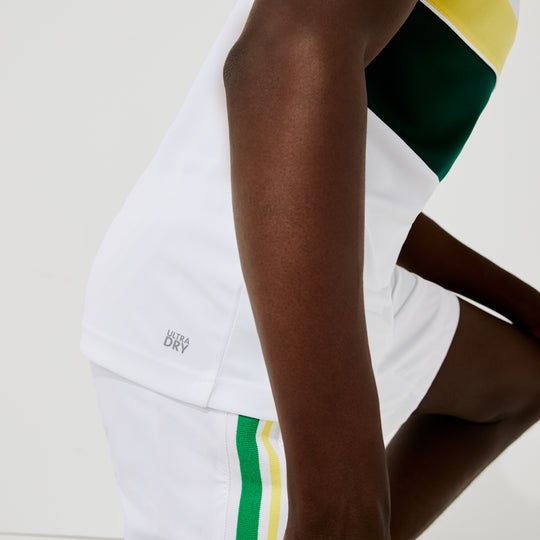 Men’S Lacoste Sport Colourblock Breathable Resistant Regular Fit Polo Shirt - Dh6932